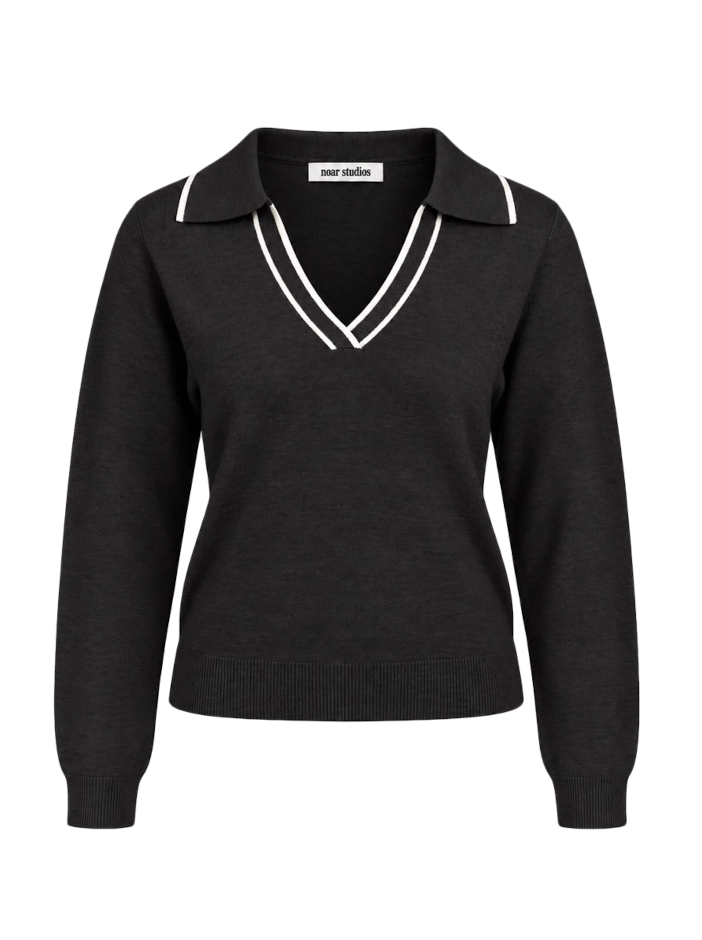 noar studios Pullover in Schwarz: Vorderseite
