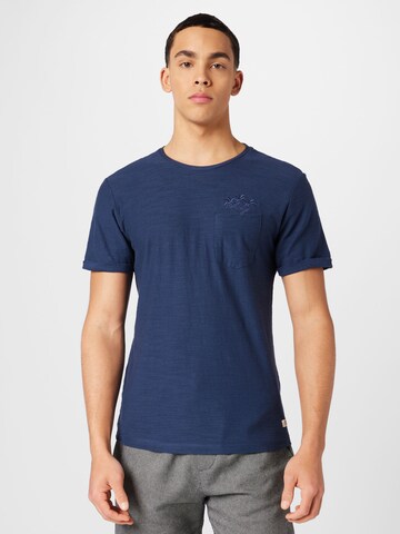 BLEND T-Shirt in Blau: predná strana