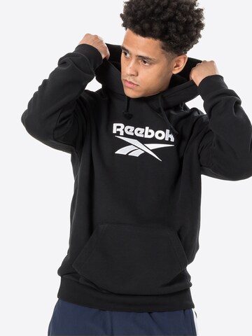 Sweat-shirt Reebok en noir : devant