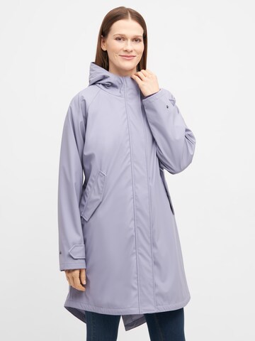 Derbe Raincoat 'Traveby Friese Plain' in Purple: front