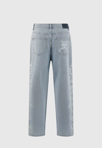 Largi Jeans 'Lasergravur Drachen' de la Ed Hardy pe albastru