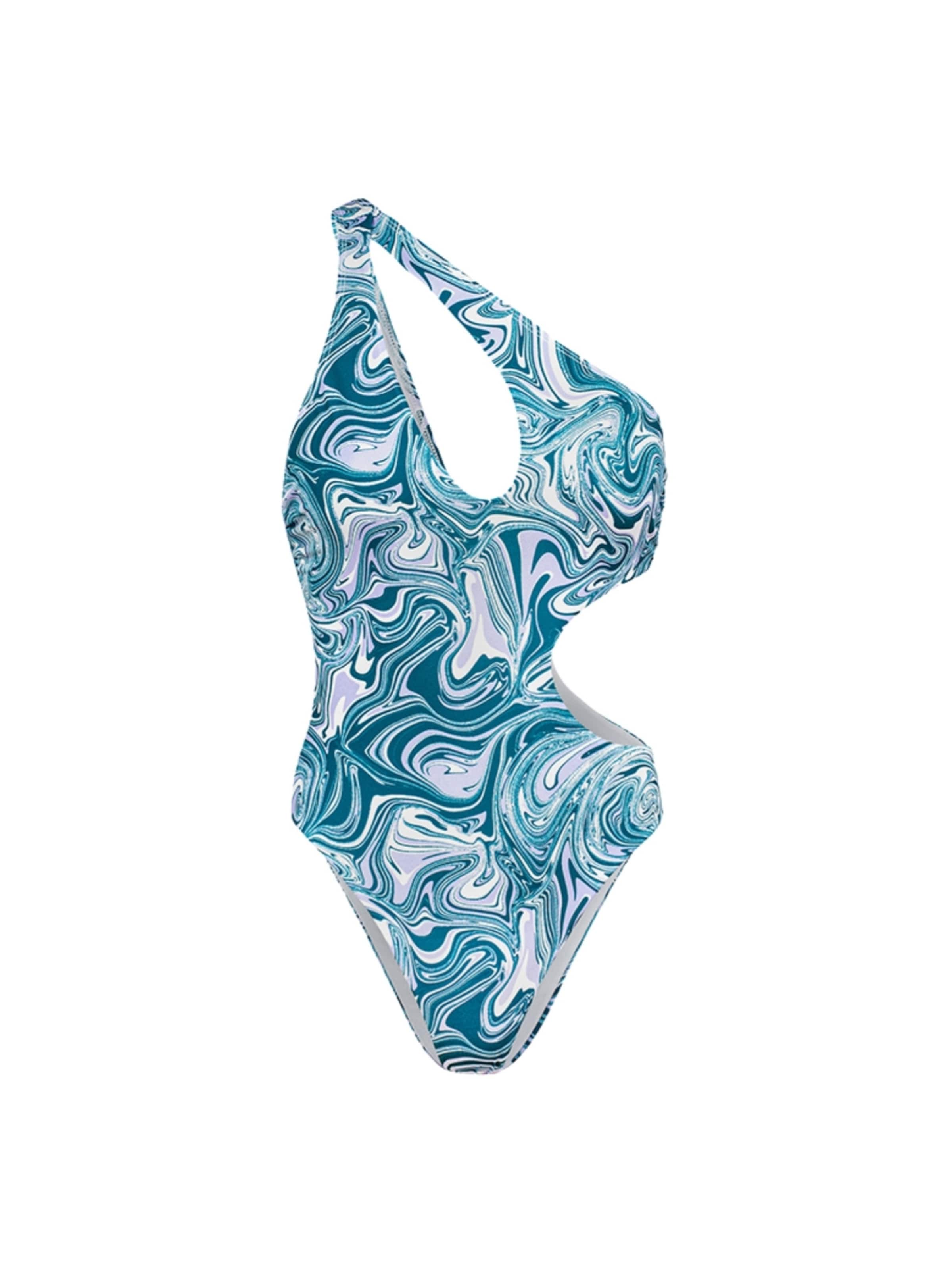 Costume intero 'Haze' di EKCENTRIK in blu: frontale