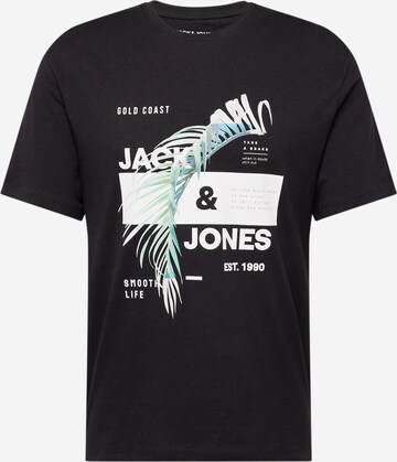 T-Shirt 'JJCLARC' JACK & JONES en noir : devant