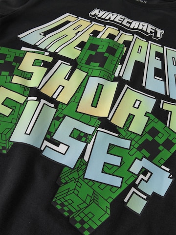 T-Shirt 'Minecraft' NAME IT en noir