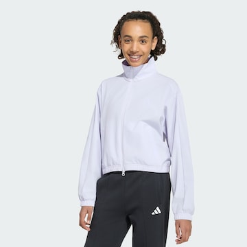 ADIDAS SPORTSWEAR - Casaco deportivo 'Icons' em roxo: frente