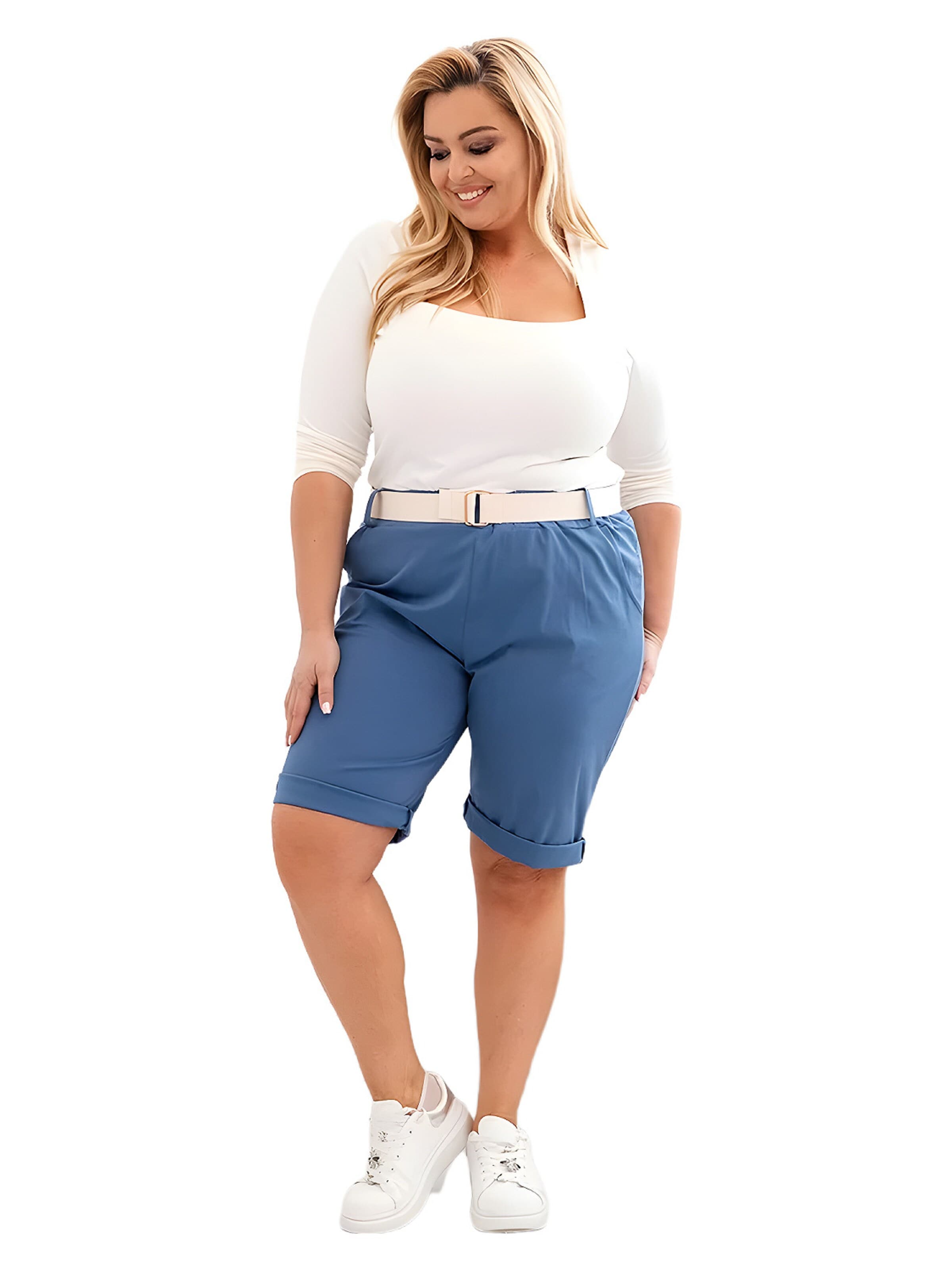 Lumera Broek in Blauw: voorkant