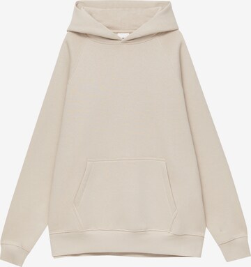 Pull&Bear Sweatshirt in Beige: front