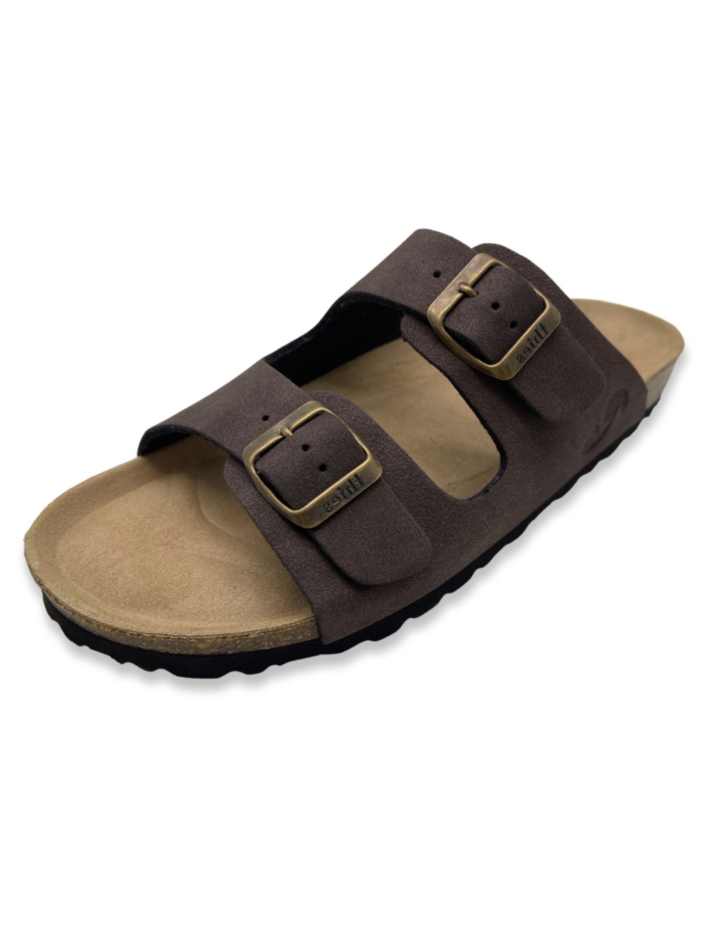 thies Mules 'thies 1856 ® Eco Bio Sandal' in Brown: front