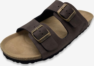 thies Pantolette 'Eco Bio Sandal' in Braun: Vorderseite
