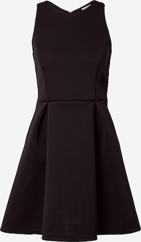 WAL G. Dress 'HEAVY SCUBA' in Black: front