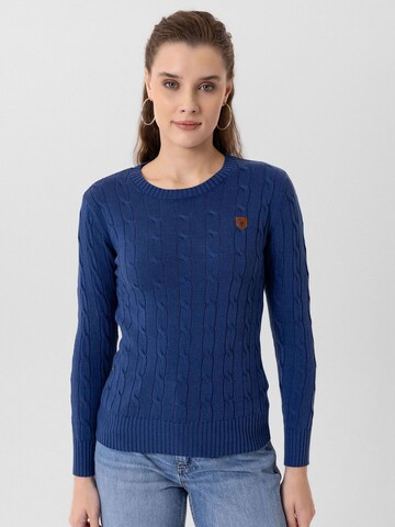 Jacey Quinn - Pullover 'Emelia' em azul: frente