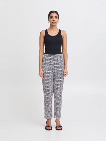 Regular Pantalon ' IHKATE PRINT ' ICHI en bleu