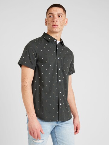 Coupe regular Chemise 'CHARTER' Brixton en noir : devant