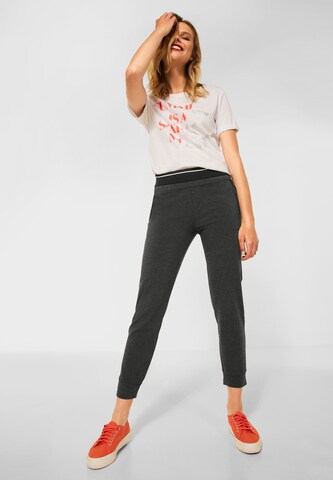 STREET ONE Tapered Trousers in Grey