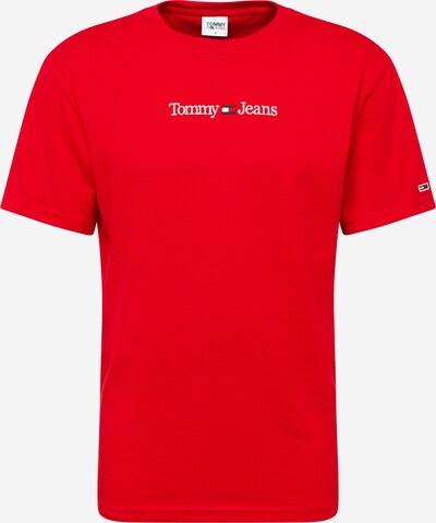 Tommy Jeans Skjorte i mørkeblå / knallrød / hvit, Produktvisning