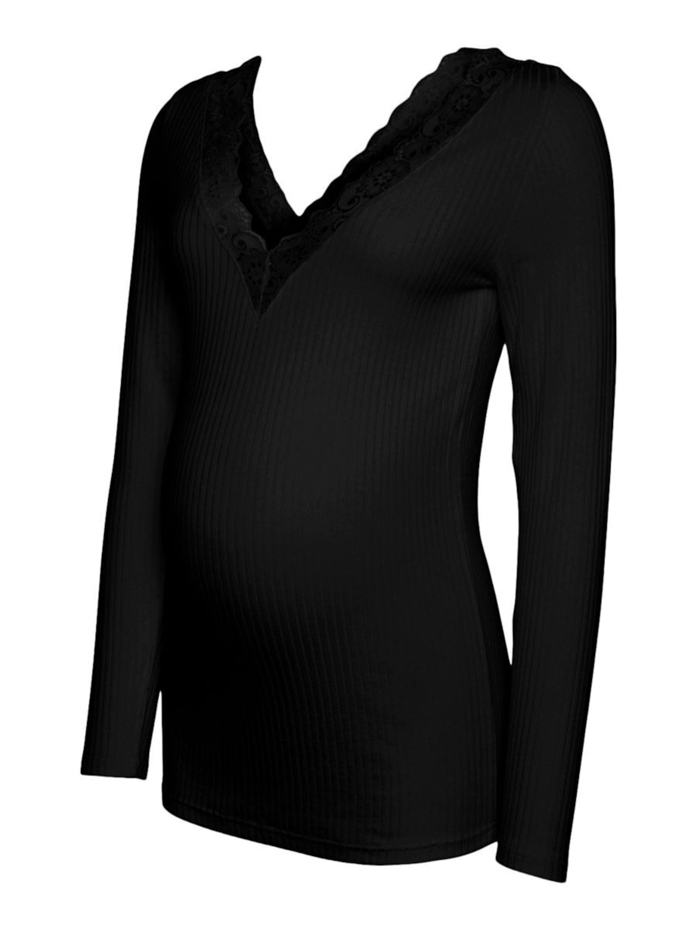 MAMALICIOUS Μπλουζάκι σε μαύρο: μπροστά