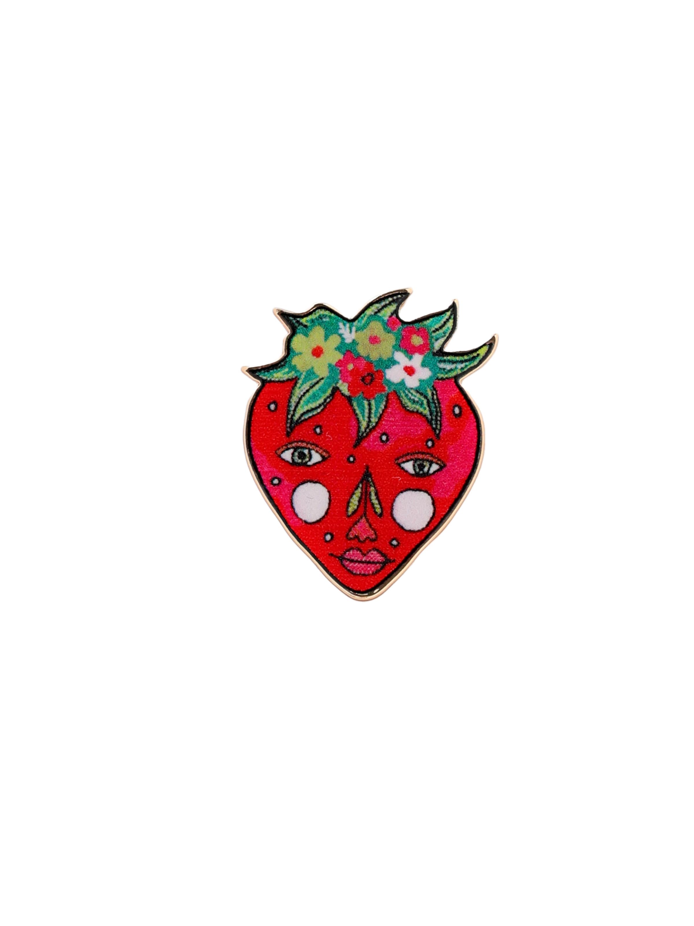 TATUUM - Broche 'TRUDI' en rojo: frente