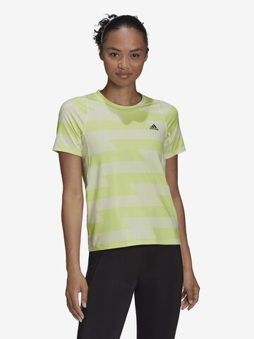 T-shirt fonctionnel 'Fast' ADIDAS SPORTSWEAR en vert : devant