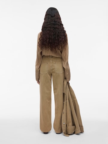 Wide Leg Jean ROUGE EDIT en marron