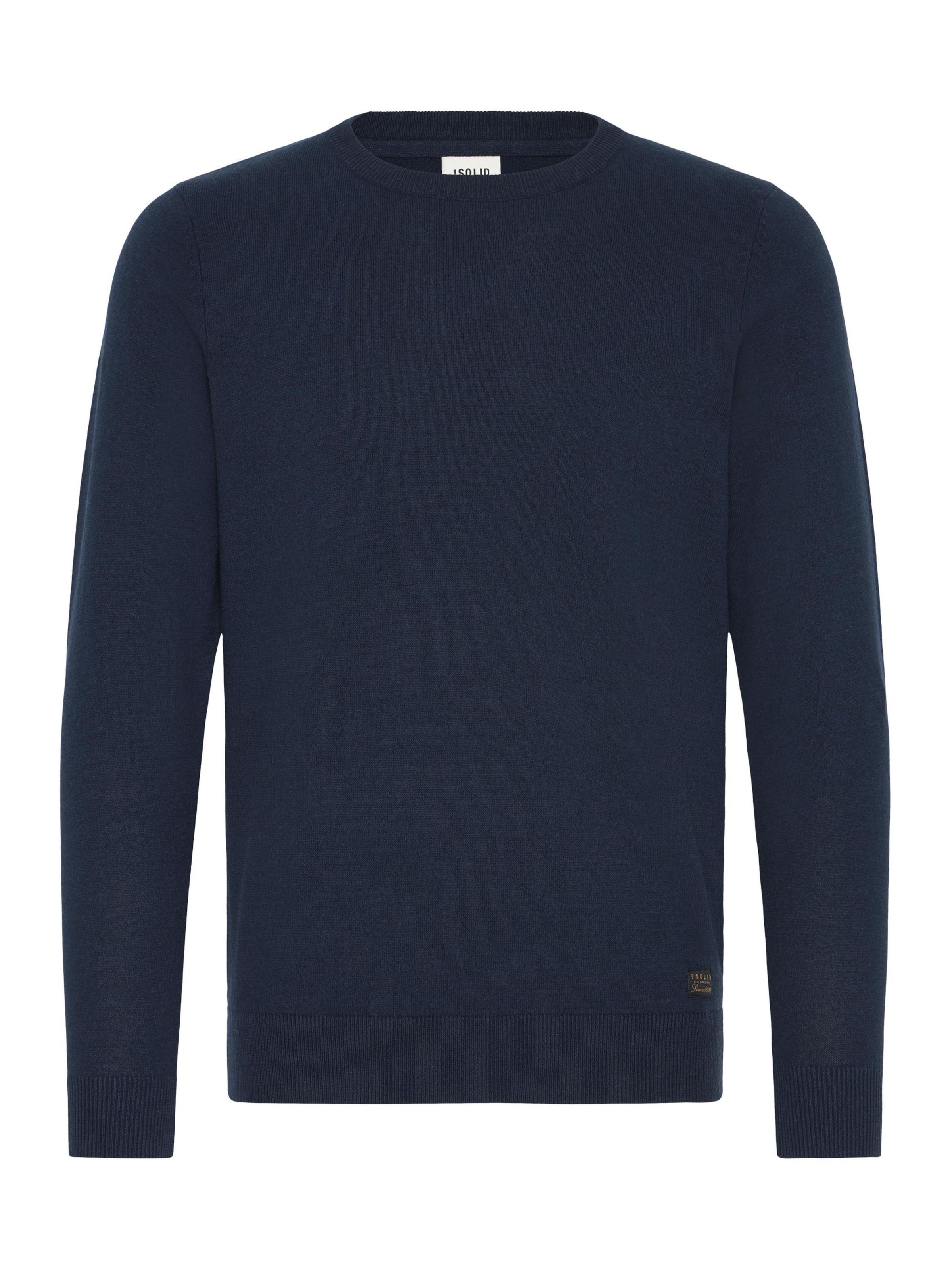 !Solid Trui ' SDAKANT ' in Blauw: voorkant