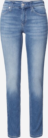 Calvin Klein Jeans Слим фит Дънки в синьо: отпред