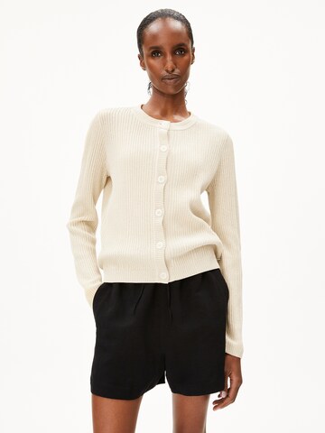 ARMEDANGELS Knit cardigan in White: front