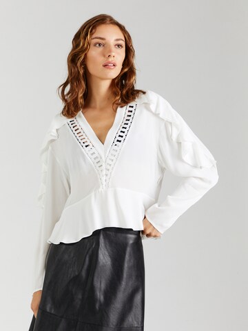 Camicia da donna di IRO in beige: frontale