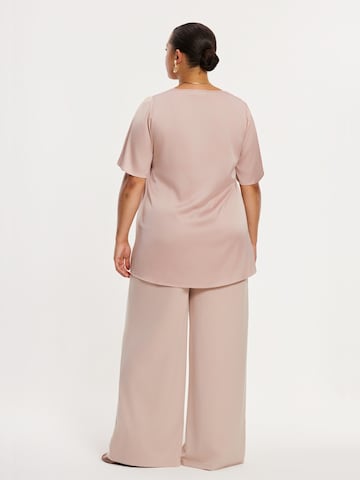 YOEK Wide leg Trousers in Beige