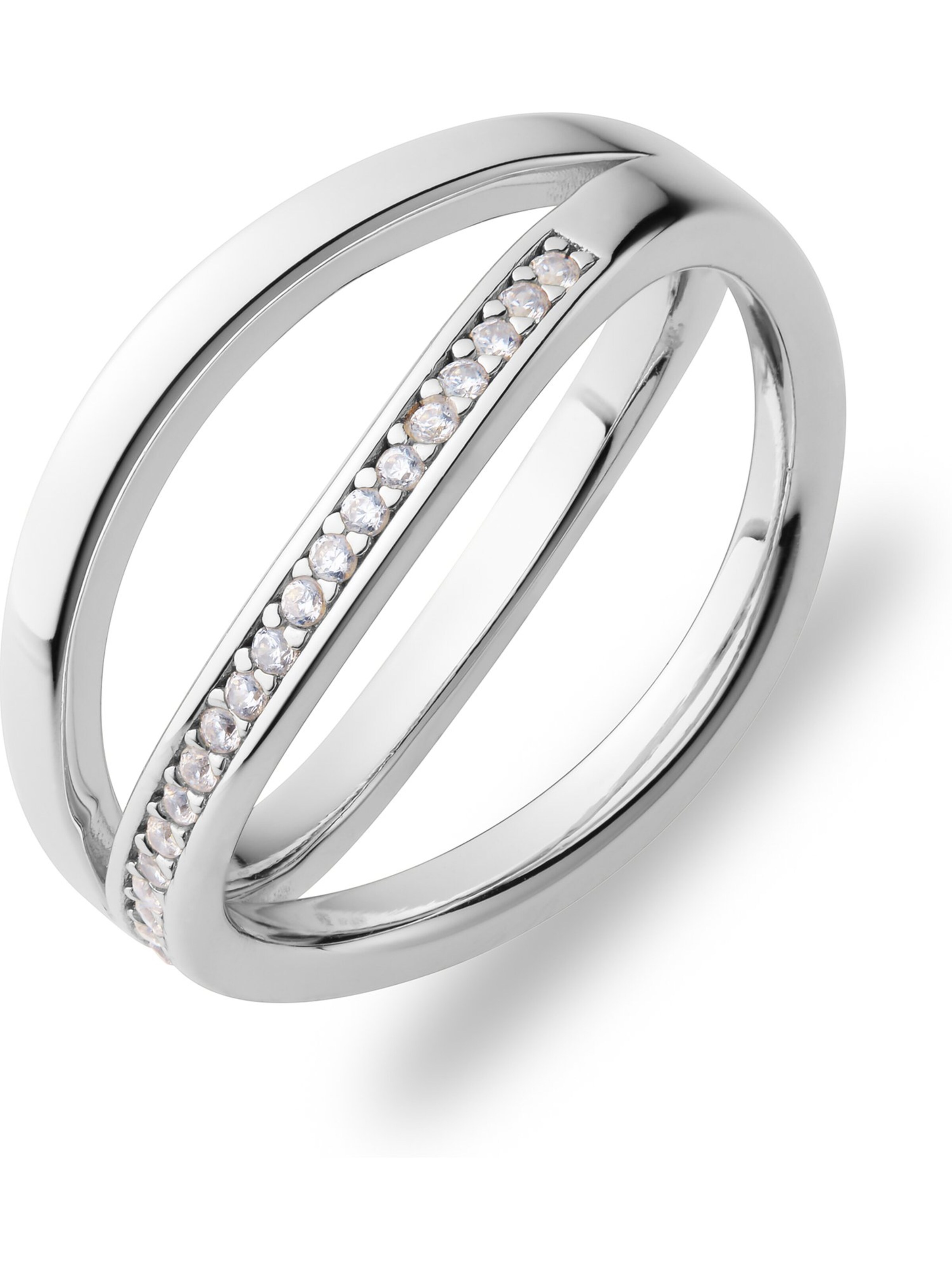 JETTE Ring in Silver: front