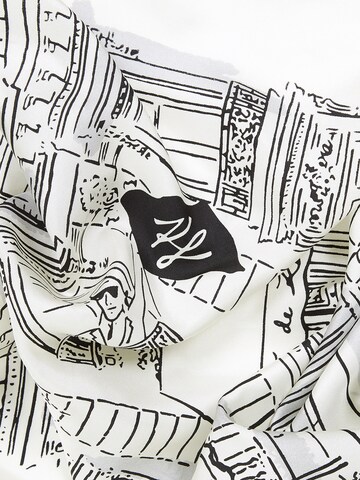 Karl Lagerfeld Scarf 'KL x Jorge Parra' in Beige