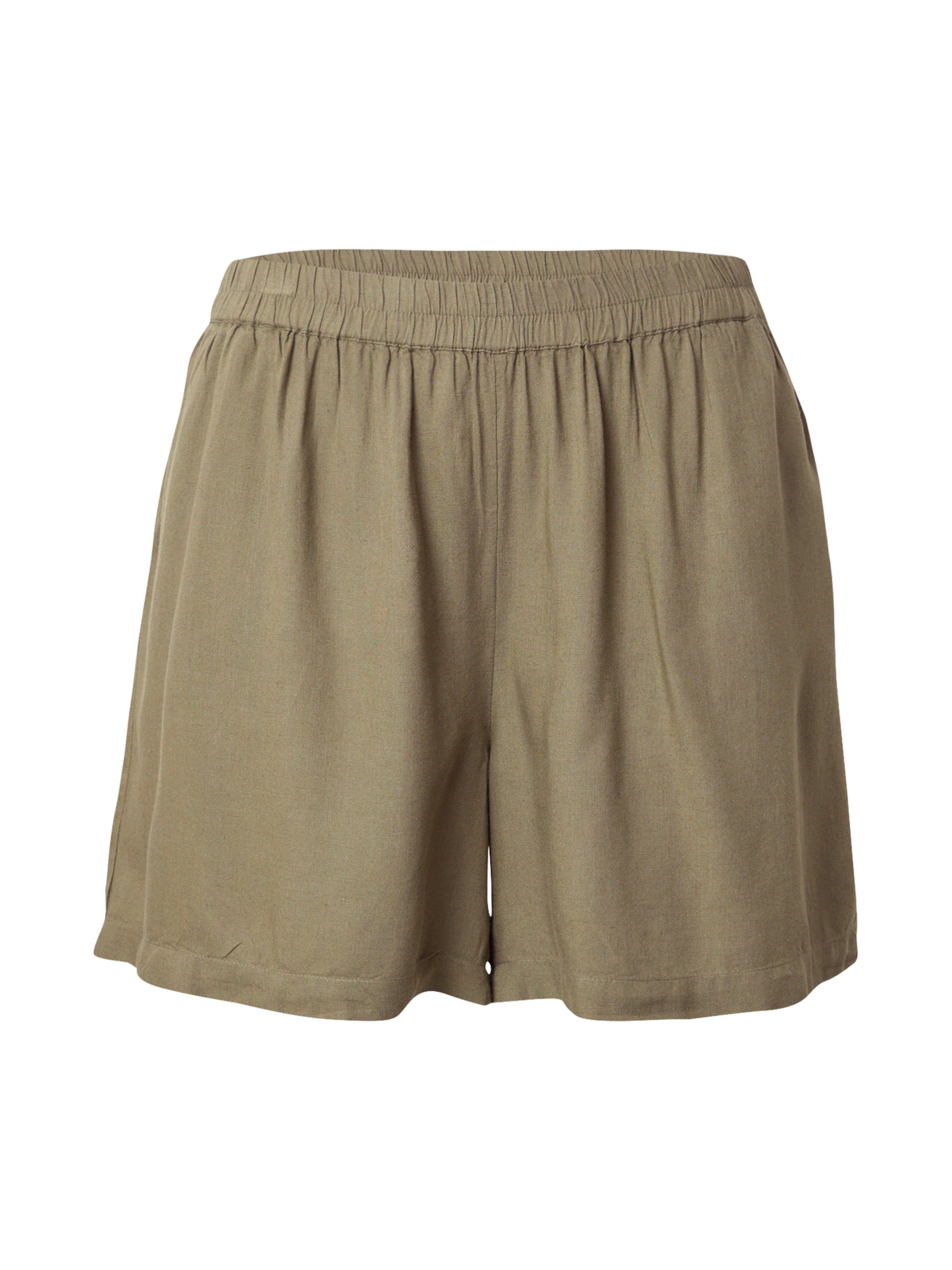 PIECES Curve Normální Kalhoty 'PCPIA' – zelená: přední strana