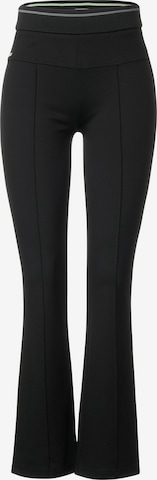 STREET ONE Flared Pants in Black: front