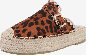 Ital-Design Mules in Brown: front