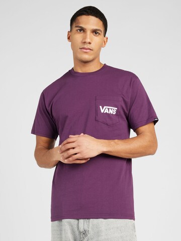 T-Shirt VANS en violet : devant