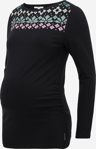 Esprit Maternity Shirt in Schwarz: front