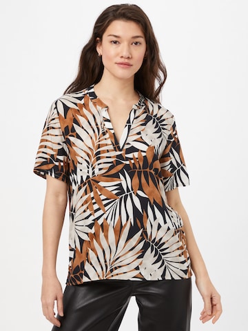 Cartoon Blouse in Zwart: voorkant