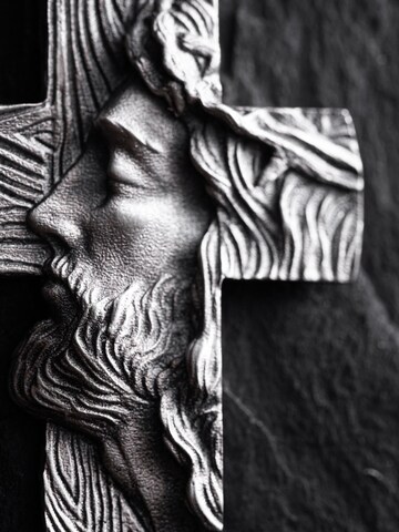 REYTEL Pendant 'THE FACE OF FAITH' in Silver
