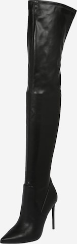 STEVE MADDEN Overknees 'VAVA' i sort: forside