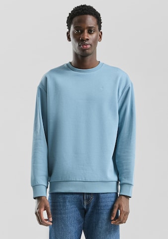 Bluză de molton de la QS pe albastru: față