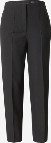 BOSS Regular Панталон с ръб 'Tetisa' в черно: отпред