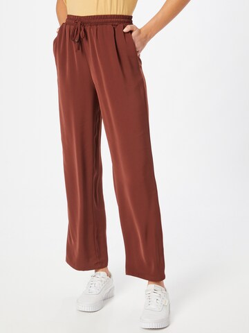 ABOUT YOU Loose fit Trousers 'Ida' in Brown: front