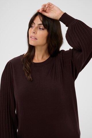 KAFFE CURVE Pullover 'Cloni' i brun