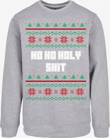 F4NT4STIC Sweatshirt 'Ho Ho Holy' in Grey: front
