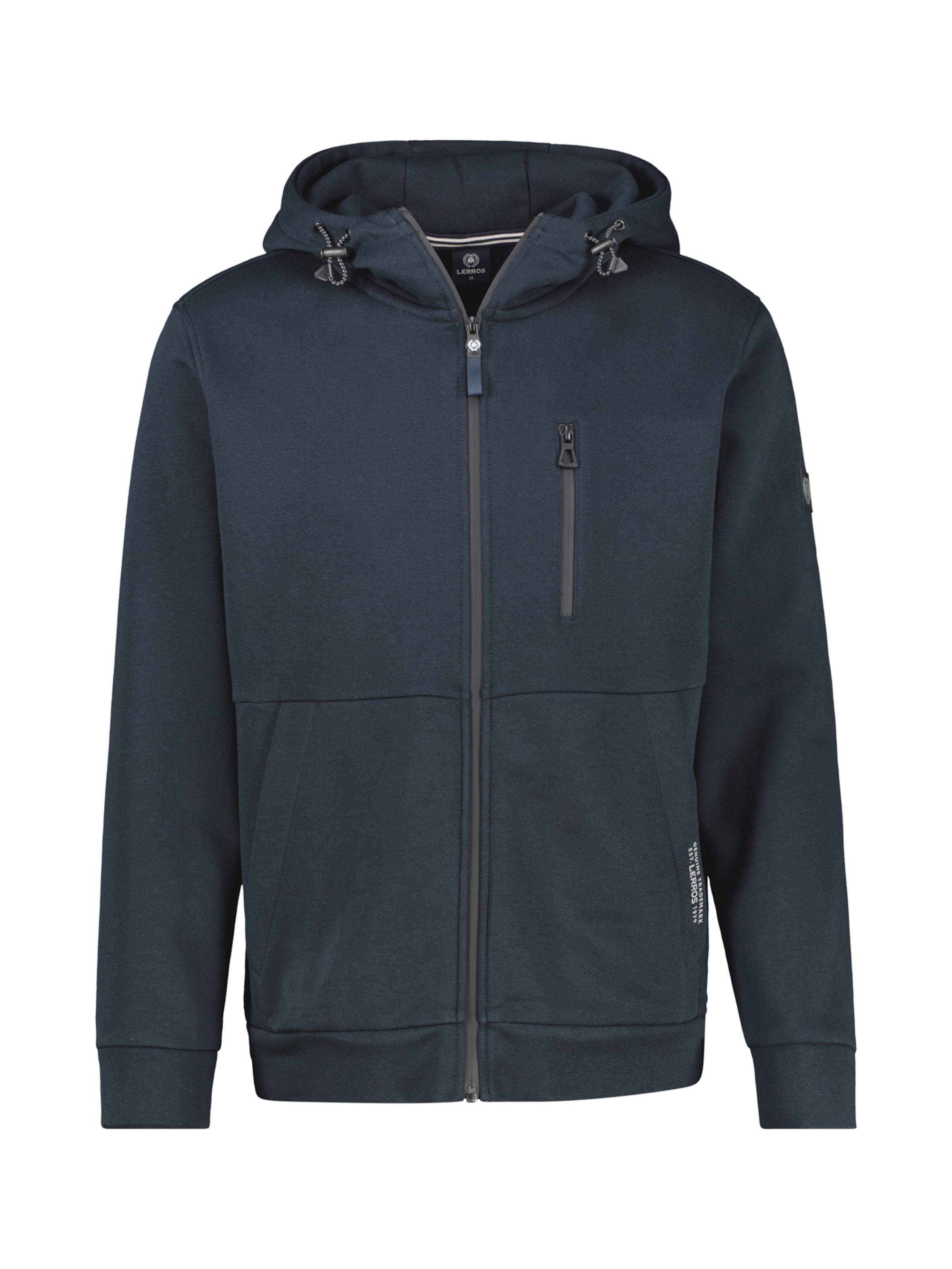 LERROS Sweatjacke in Blau: Vorderseite
