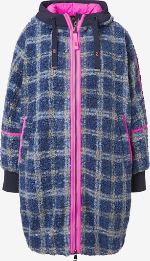 LAURASØN Übergangsmantel in blau / dunkelblau / neonpink, Produktansicht