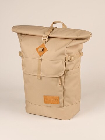 JANSPORT Rugzak 'Hatchet Rolltop Travertine -- Beige Unisex Backpack' in Beige