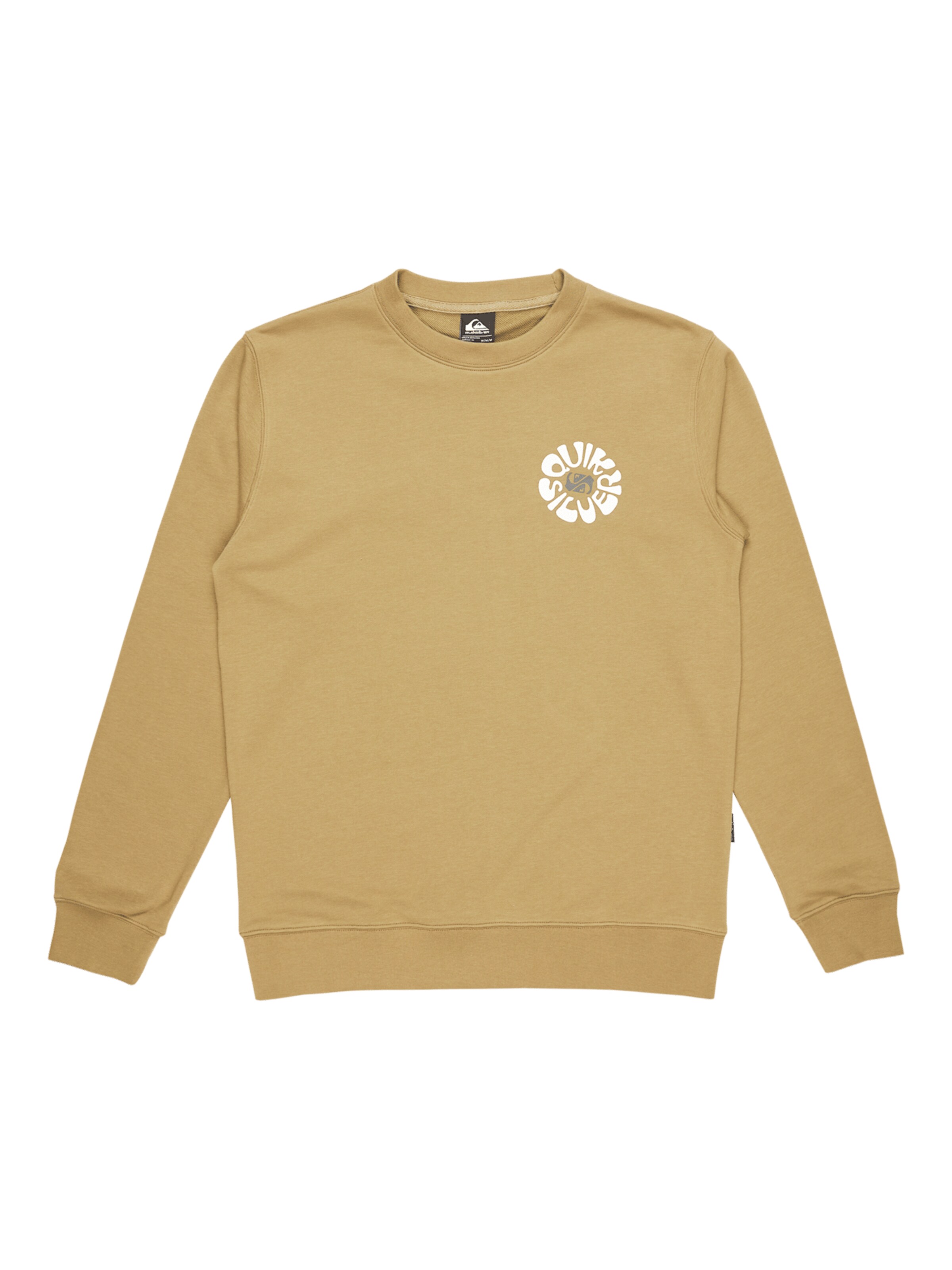 QUIKSILVER Sweat-shirt 'Graphic' en camel / blanc, Vue avec produit