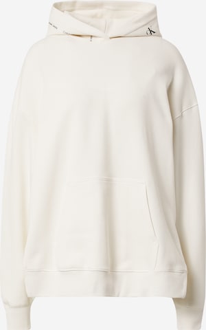 Calvin Klein Jeans Sweatshirt in Beige: front