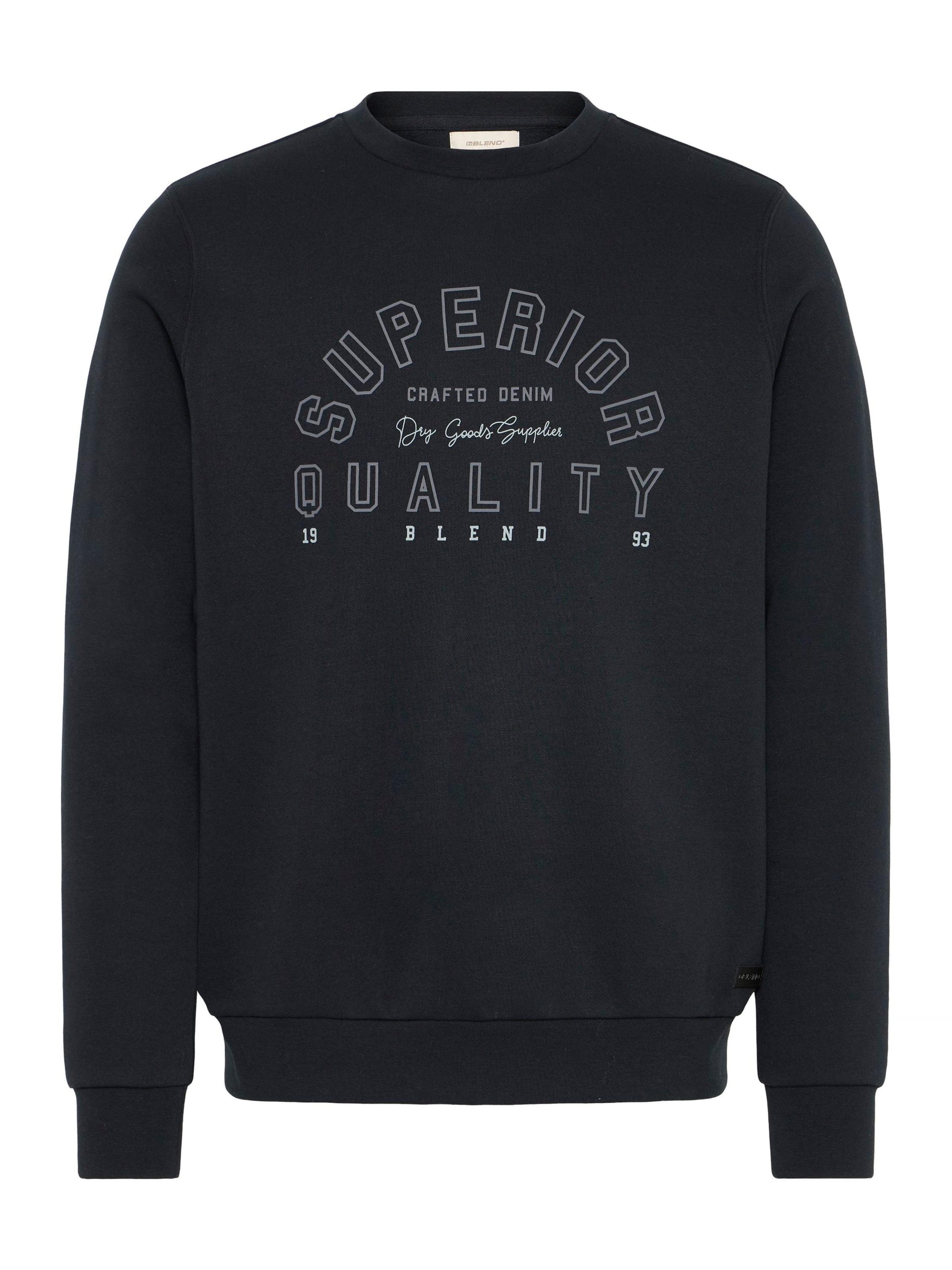Pull-over ' BHSunox ' BLEND en noir : devant