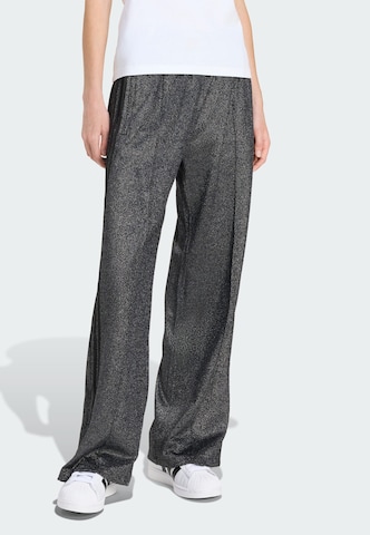 ADIDAS ORIGINALS Wide leg Trousers 'Firebird' in Black: front